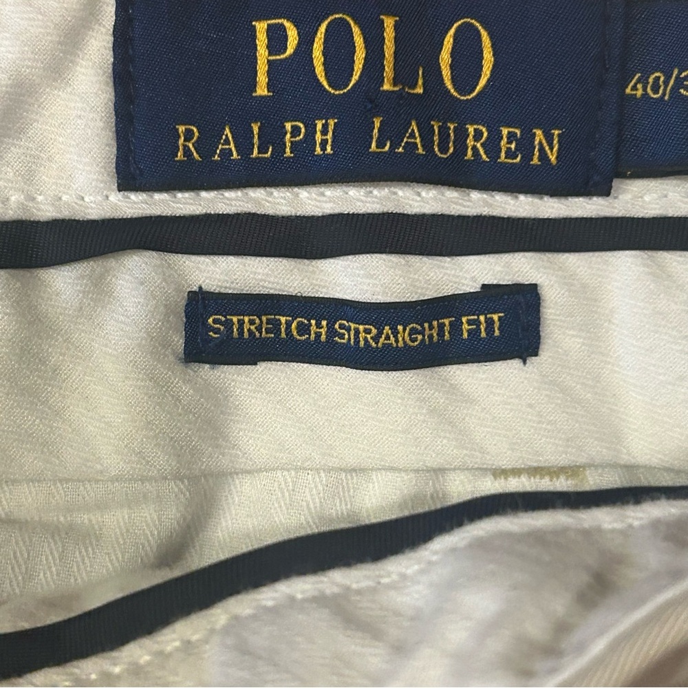 Polo Ralph Lauren Classic Fit Straight Leg Chino Pants Khaki 40x30 STF Newport - Picture 3 of 14